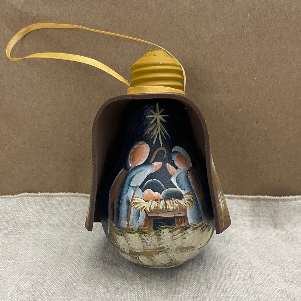 Handcrafted Nativity Scene Ornament